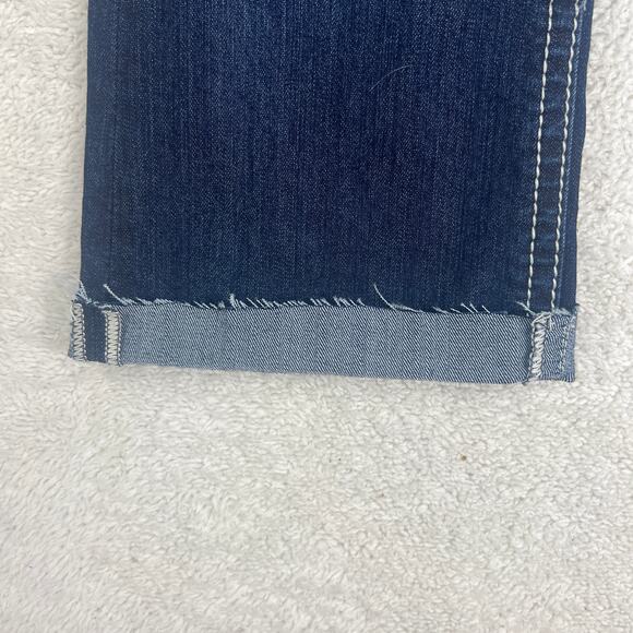 Miss Me Chloe Boot Dark Wash Jeans Sz 29 Altered Cropped to 23" Inseam Capri - Picture 5 of 11